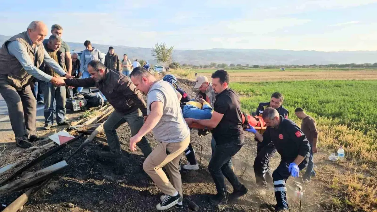 Yenipazar’da Virajda Zincirleme Kaza